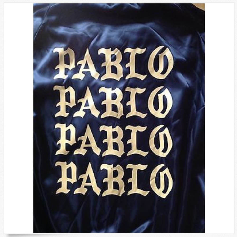 Kanye West The Life of Pablo Black Satin Bomber 2X - Picture 6 of 8